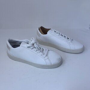 Thousand Fell Sneakers Men's 8 White Leather Lace-Up Casual Athletic Shoes S0710